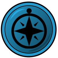 Digital badge from the Creative Thinking Quest interactive learning tool.