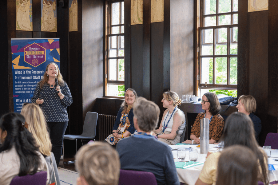 The Research Culture Team, including Hollie in attendance at the Research professional Staff Network event.